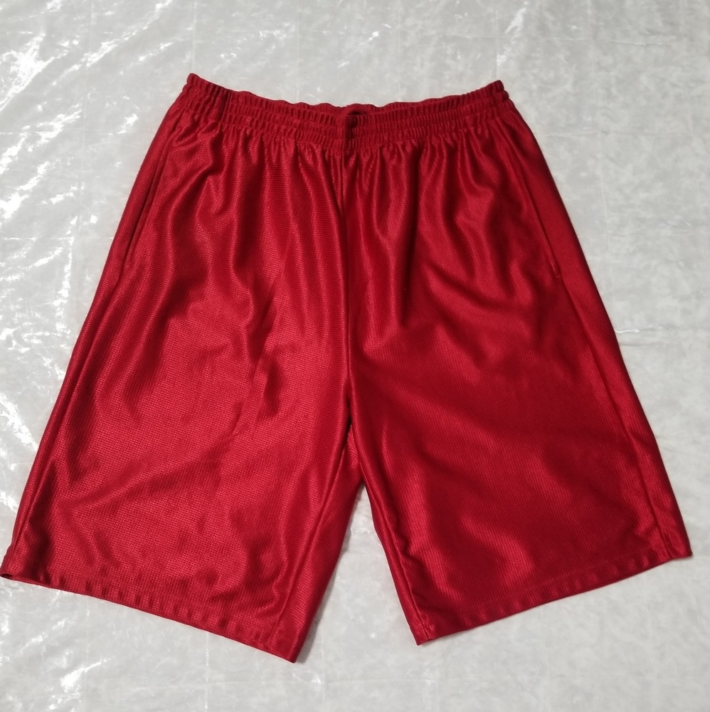 Champs Red Mens Athletic Shorts